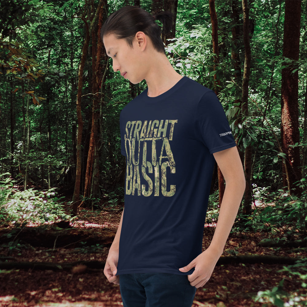 Straight Outta Basic - Navy Tee